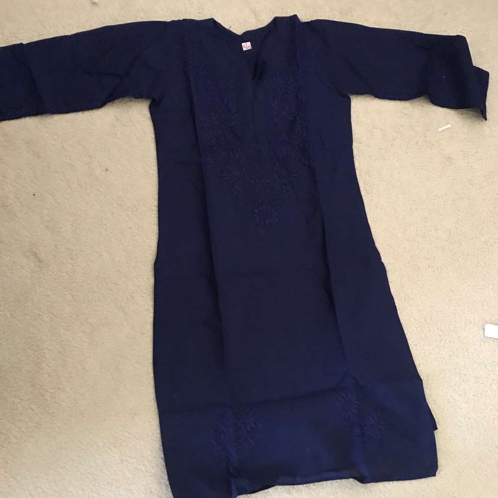 Ladies cotton kurti brand new, navy blue
